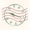 Hvar, Croatia Stamp Postal. Map Silhouette Seal. Passport Round Design. Vector Icon. Design Retro Travel.