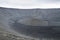 Hverfell caldera volcano top view, Iceland landmark