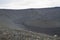Hverfell caldera volcano top view, Iceland landmark