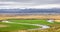 Hvita river landscape in Iceland countryside