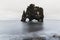 Hvitserkur Rhino rock during high tide, Vatnsnes peninsula, Iceland.