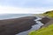 Hvitserkur sea stack, Iceland. Black sand beach