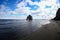 Hvitserkur troll rock basalt stack in Iceland