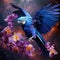 Hyacinth Macaaw bird  Made With Generative AI illustration