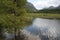 Hyalite Reservoir and Mountain Range in Bozeman, Montana USA