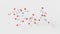 hyaluronic acid molecule 3d, molecular structure, ball and stick model, structural chemical formula hyaluronan