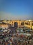 Hyderabad / India - March 2021: Street market near Charminar tower. Best destination in IncredibIe India