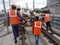 Hyderabad metro track level in working area track level