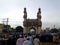Hyderabad`s Charminar view from the road