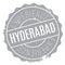 Hyderabad stamp rubber grunge