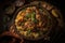 Hyderabadi Chicken Biryani: A spicy and flavorful biryani made with succulent chicken pieces. Generative AI