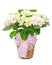 Hydrangea plant sympathy flower arrangement