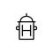 hydrant icon. Simple thin line, outline illustration of water icons for UI and UX, website or mobile application