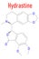 Hydrastine herbal alkaloid molecule, found in Hydrastis canadensis, goldenseal. Skeletal formula.