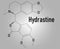 Hydrastine herbal alkaloid molecule, found in Hydrastis canadensis, goldenseal. Skeletal formula.