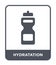 hydratation icon in trendy design style. hydratation icon isolated on white background. hydratation vector icon simple and modern