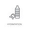 Hydratation linear icon. Modern outline Hydratation logo concept