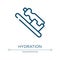 Hydration icon. Linear vector illustration from bicycle collection. Outline hydration icon vector. Thin line symbol for use on web