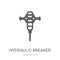 Hydraulic breaker icon. Trendy Hydraulic breaker logo concept on