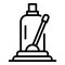 Hydraulic car jack icon, outline style