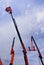 Hydraulic Cranes With Cherry Picker Basket