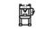 hydraulic press black icon animation