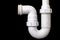 Hydraulic wet siphon for a wash basin. Accessories and spare parts for plumbers who renovate water and sewage systems