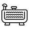 Hydro bathtub icon outline vector. Pool spa