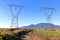 Hydro Electric Towers in Rural Countryside