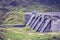Hydro power dam in mountain landscape