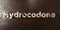 Hydrocodone - grungy wooden headline on Maple - 3D rendered royalty free stock image