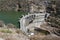 The hydroelectric dam over the river