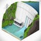 Hydroelectric power station.