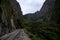 Hydroelectric route to Aguas Calientes, train tracks,Machu Picchu, Peru