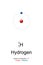 Hydrogen, atom model of hydrogen-1 with 1 proton, no neutron and 1 electron