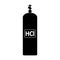 Hydrogen chloride gas cylinde icon