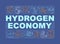 Hydrogen economy word concepts banner