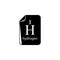 hydrogen formula icon. Element of science for mobile concept and web apps. Detailed hydrogen formula icon can be used for web and