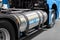 A hydrogen fuel cell semi truck
