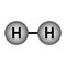 Hydrogen molecule icon