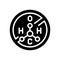 hydrogen peroxide free keratin glyph icon vector illustration