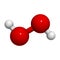 Hydrogen peroxide (H2O2) molecule