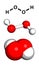 Hydrogen peroxide (H2O2) molecule