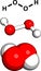 Hydrogen peroxide (H2O2) molecule