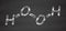 Hydrogen peroxide molecule. Reactive oxygen species (ROS). Used as bleaching agent, disinfectant, chemical reagent, etc