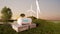 Hydrogen storage with wind turbine