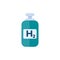 hydrogen tank icon on white, flat vector