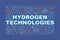 Hydrogen technologies word concepts banner
