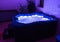 Hydromassage bathtub for color therapy at the rehabilitation center for the disabled in Wisla.