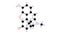 hydromorphone molecule, structural chemical formula, ball-and-stick model, isolated image morphinan opioid